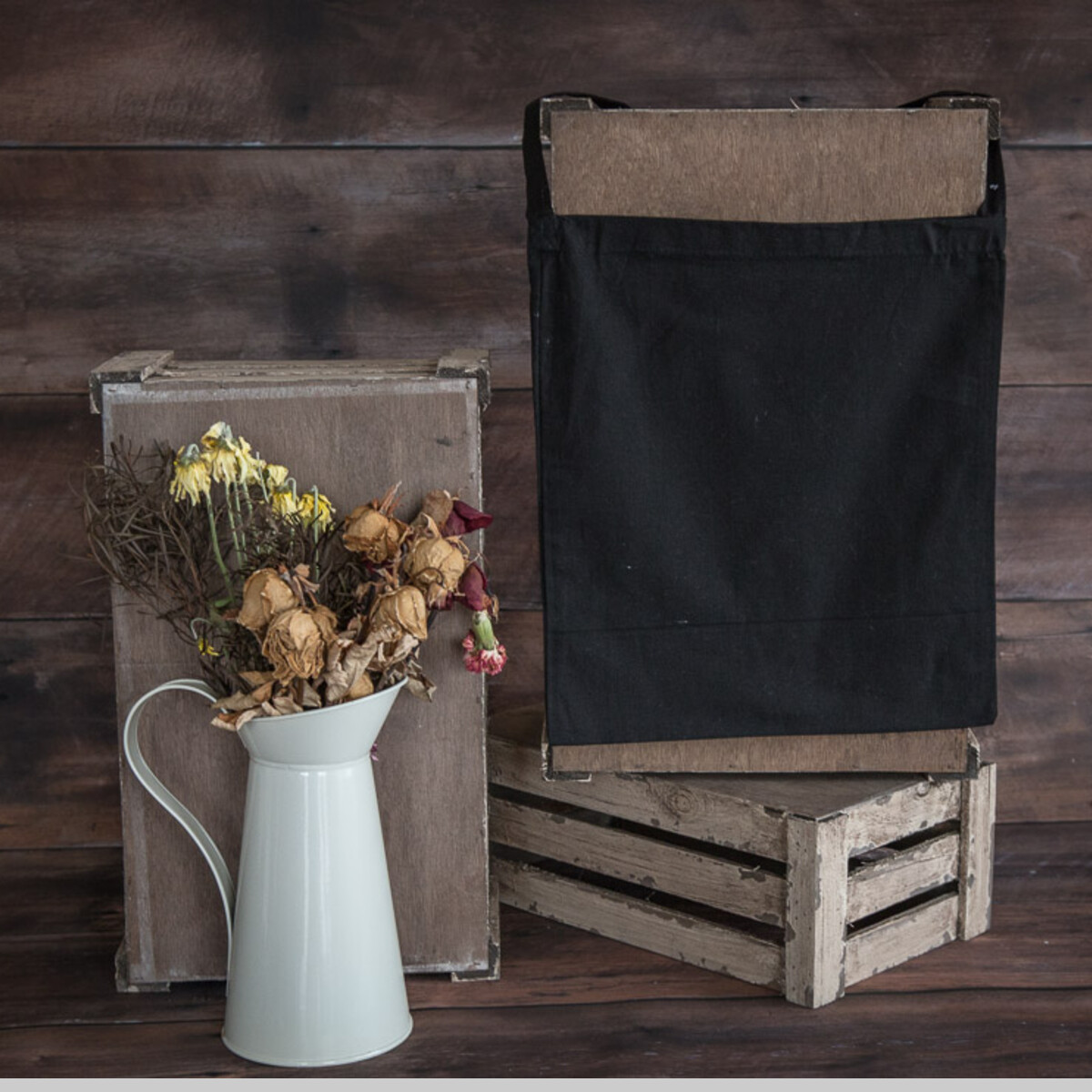 Calico Single Handle Tote Bag Front