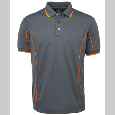 Mens S/S Piping Polo Front